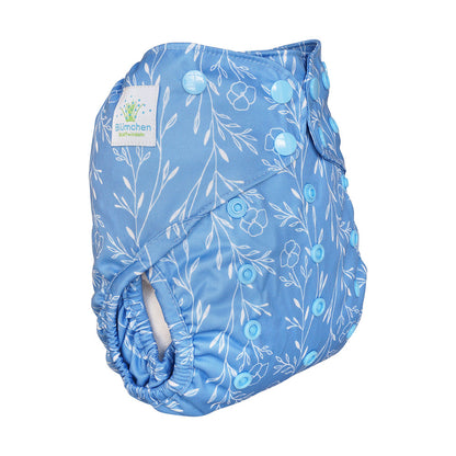 Overbroek Drukknopen Natural Blue